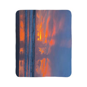 "Sunrise" Fleece Sherpa Blanket