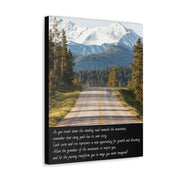 "Journey Through the Mountains" Canvas Print