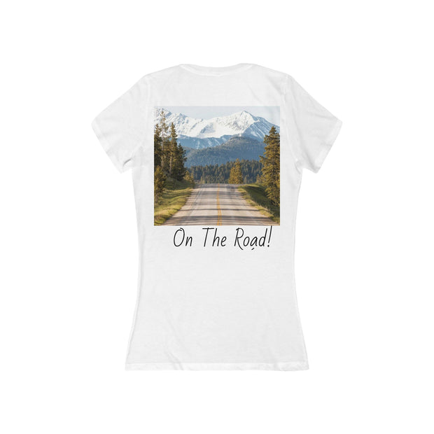 Get Lost On The Road Deep V-Neck Tee