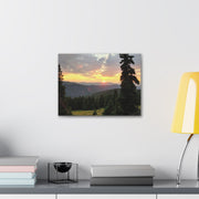 Sunset in the Mountains Canvas Print