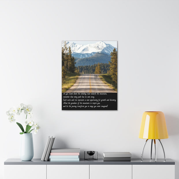 "Journey Through the Mountains" Canvas Print