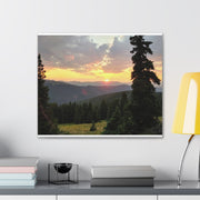 Sunset in the Mountains Canvas Print