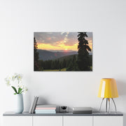 Sunset in the Mountains Canvas Print