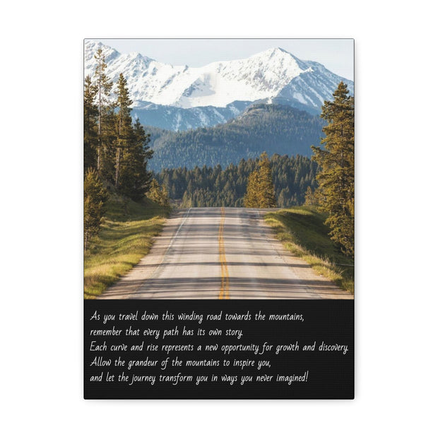 "Journey Through the Mountains" Canvas Print