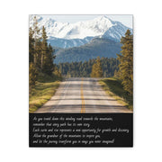 "Journey Through the Mountains" Canvas Print