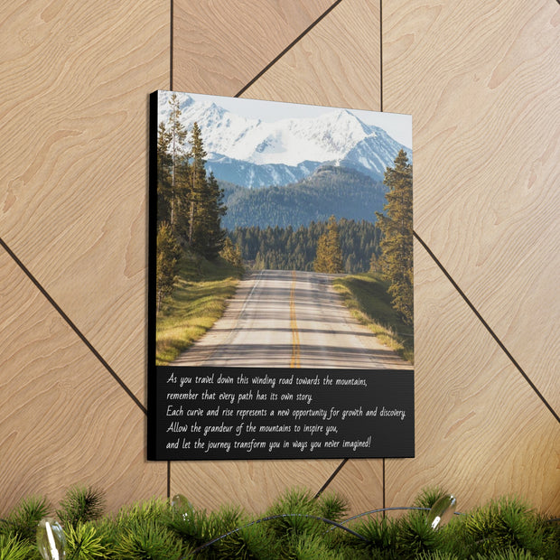 "Journey Through the Mountains" Canvas Print