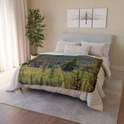 "Forest Meadow" Fleece Sherpa Blanket