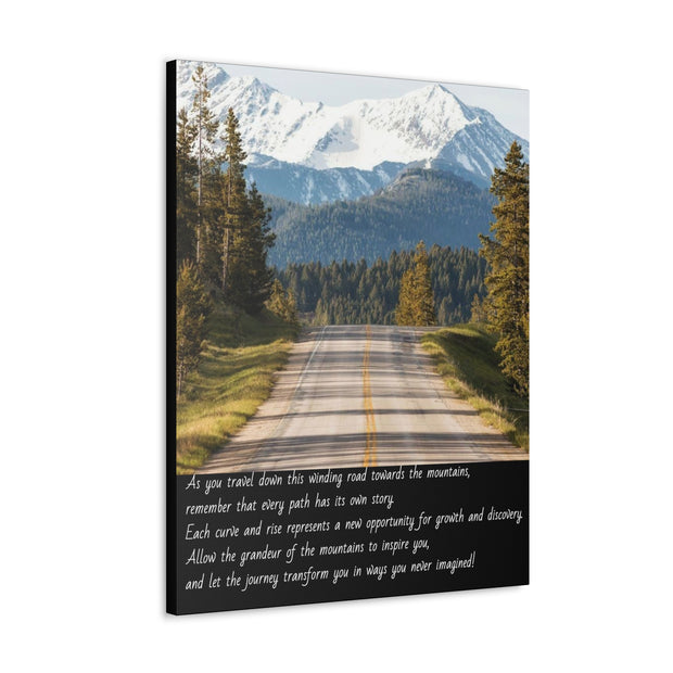 "Journey Through the Mountains" Canvas Print