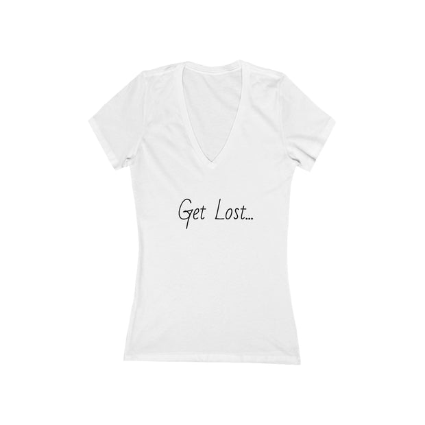 Get Lost On The Road Deep V-Neck Tee