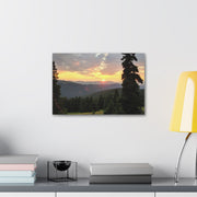 Sunset in the Mountains Canvas Print