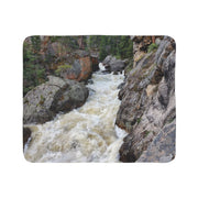 "Raging River" Fleece Sherpa Blanket