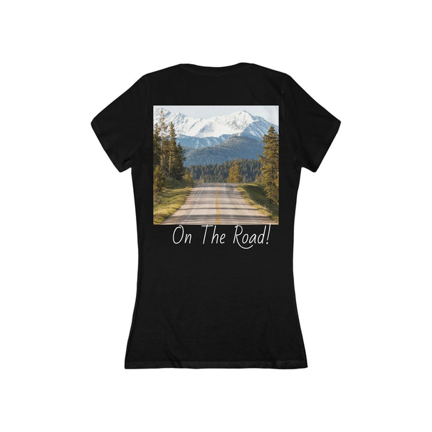 Get Lost On The Road Deep V-Neck Tee