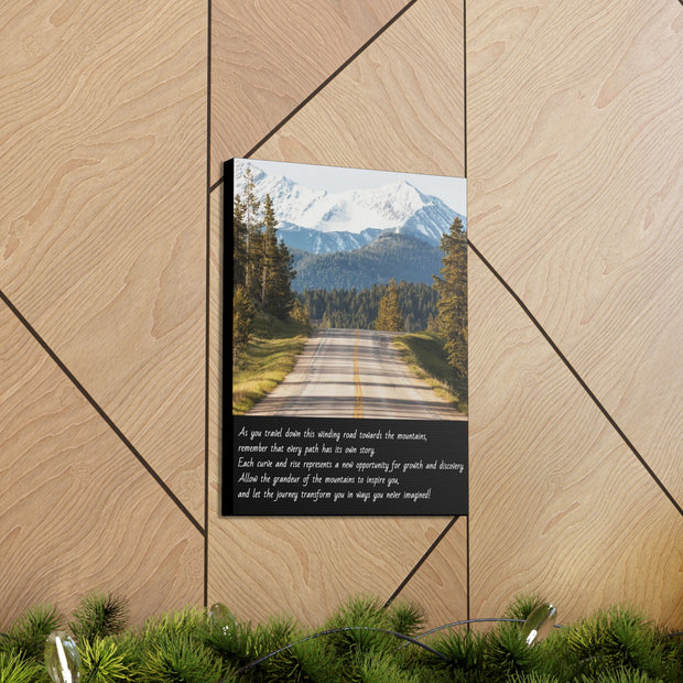 "Journey Through the Mountains" Canvas Print